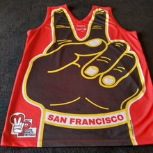 Load image into Gallery viewer, S/F GOLD, RED &amp; WHITE WRIST BRACELET
